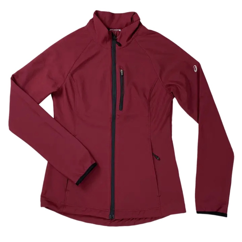 Asics Women's Soft Shell Jacket training zip up reflective size medium